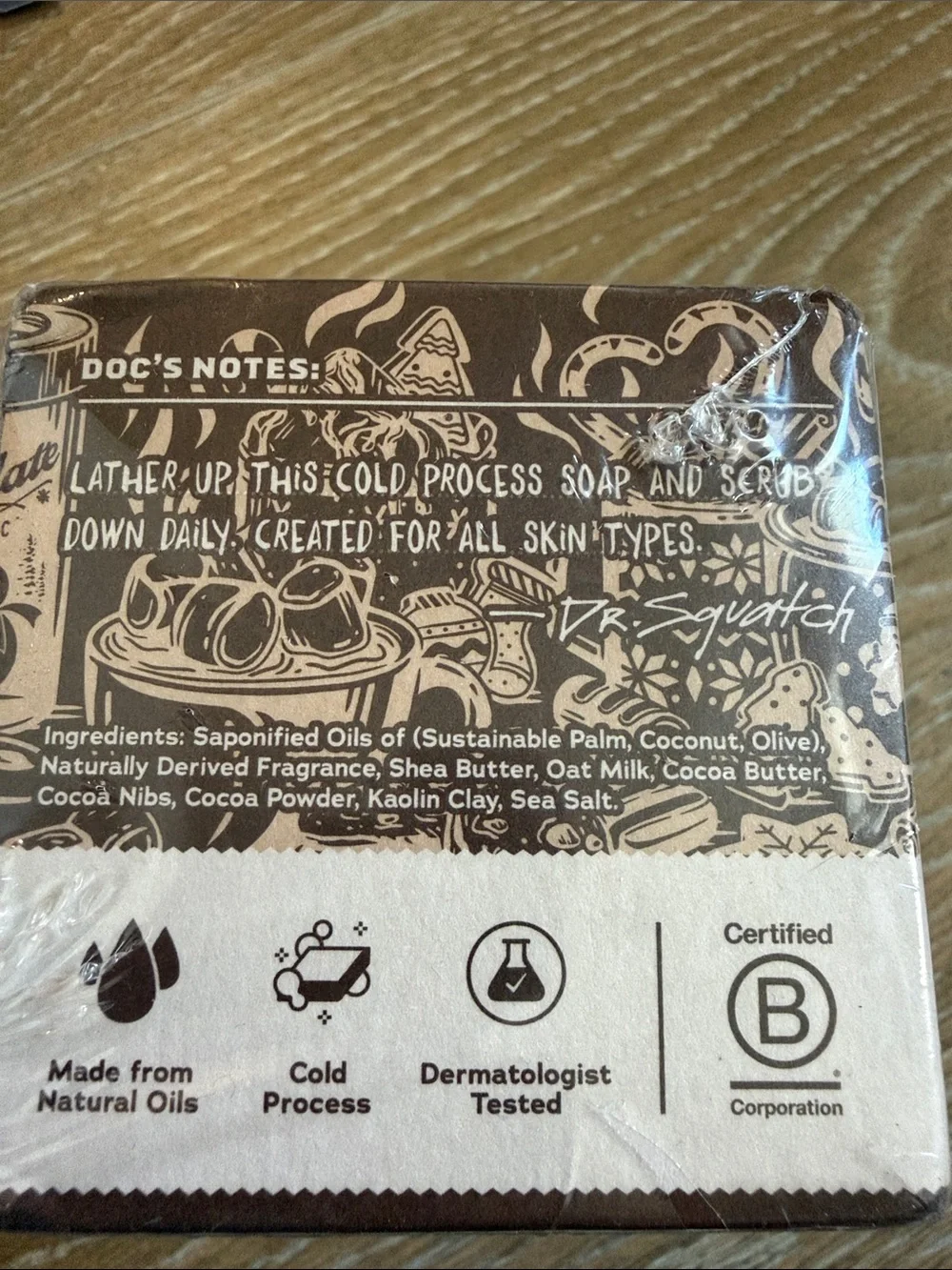 Bundle Dr. Squatch Hot Choccy Men's Soap Bar 6 pack